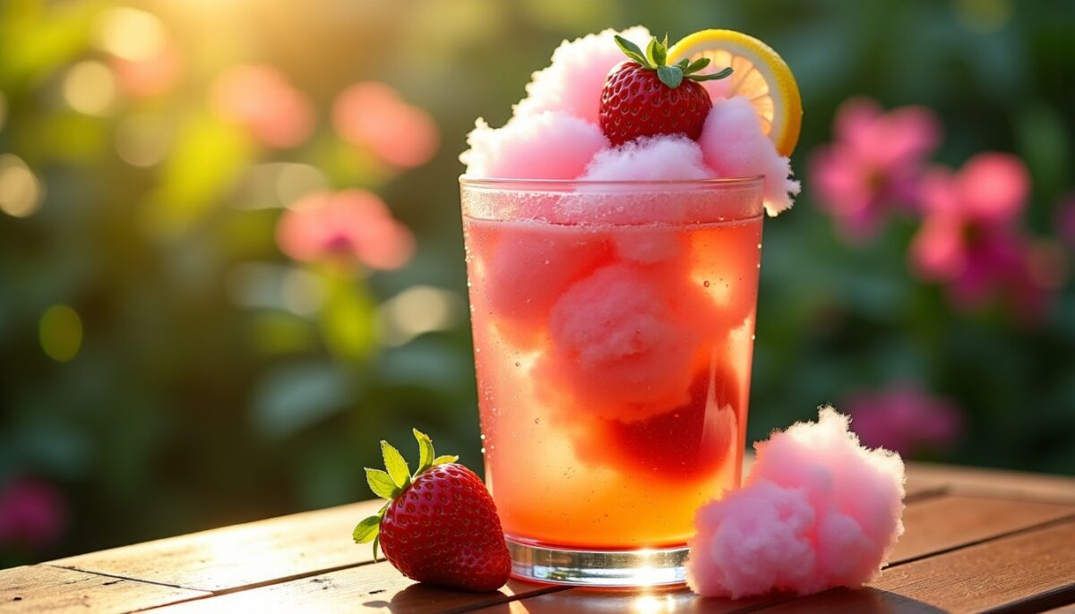 Recette simple et gourmande : cocktail fraise, barbapapa et limonade pour une fraîcheur idéale