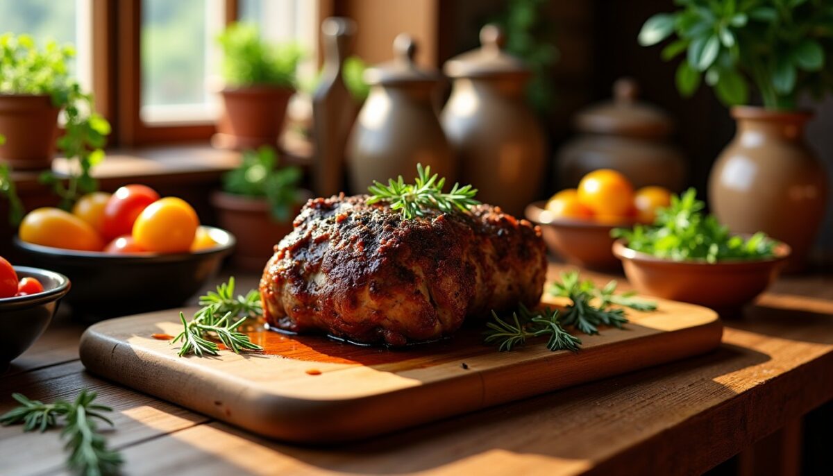 Épaule d’agneau confite pendant 4 heures : une recette facile et gourmande