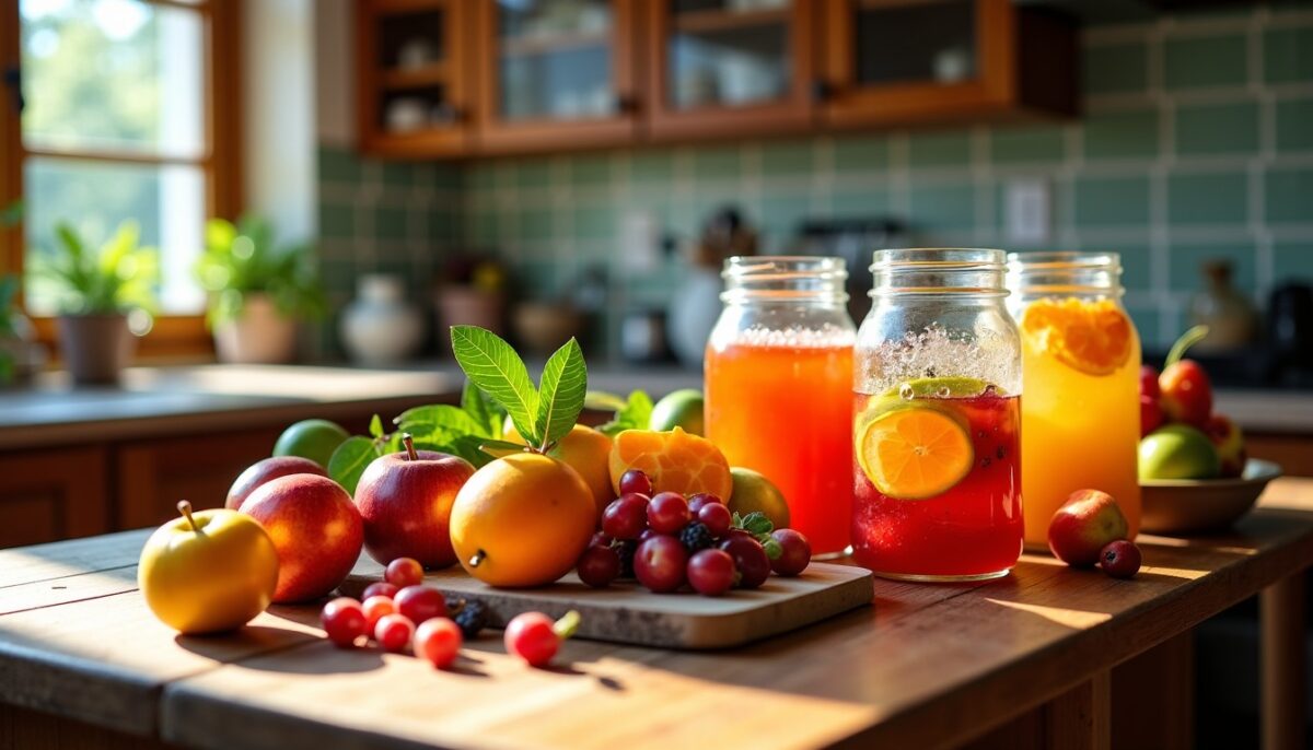 Apprenez à fabriquer votre vinaigre de fruits maison grâce à notre guide complet et détaillé