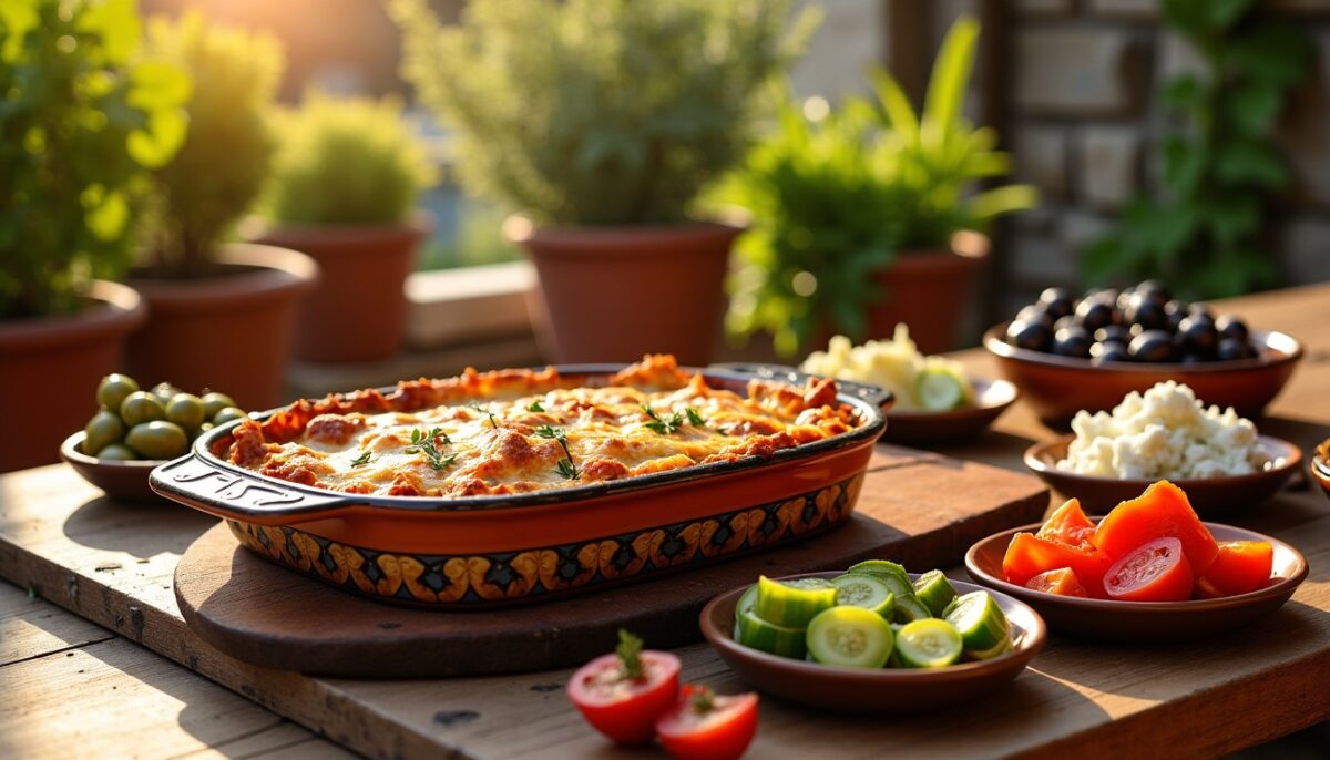 Accompagnements pour moussaka : inspirations fraîches aux saveurs ensoleillées de la Méditerranée
