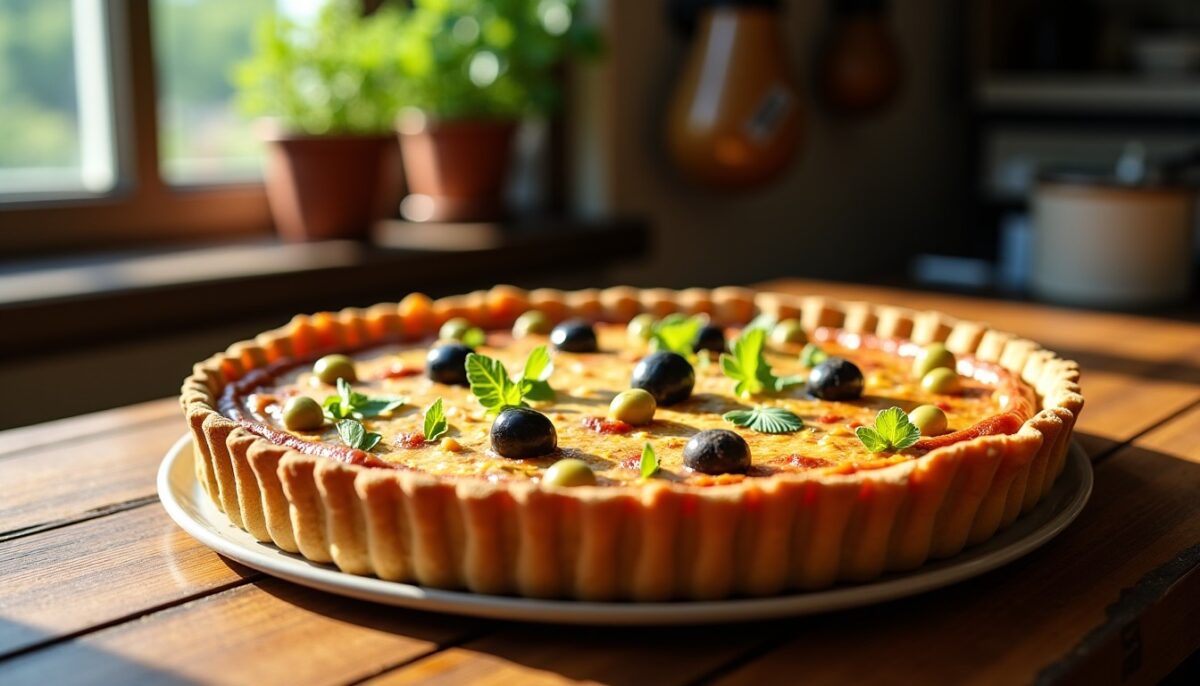 Quiche sans pâte au thon légère : une recette minceur aux saveurs de pastis et olives