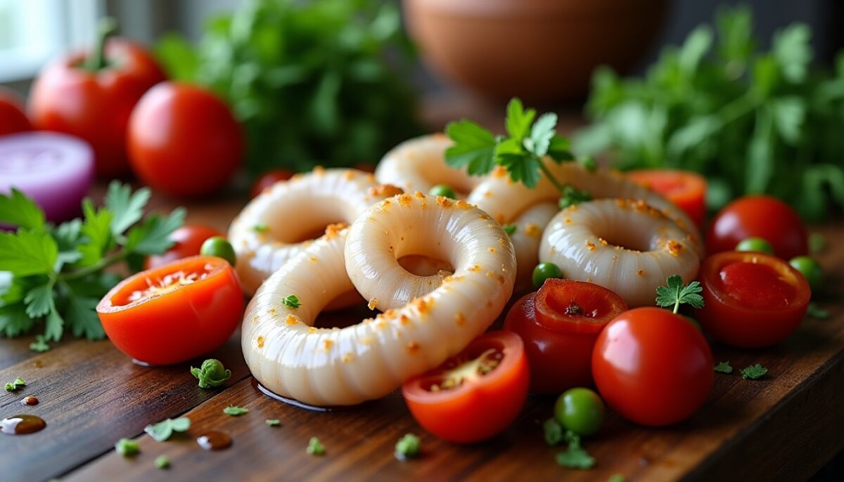 Les légumes incontournables pour révéler toute la saveur de vos encornets