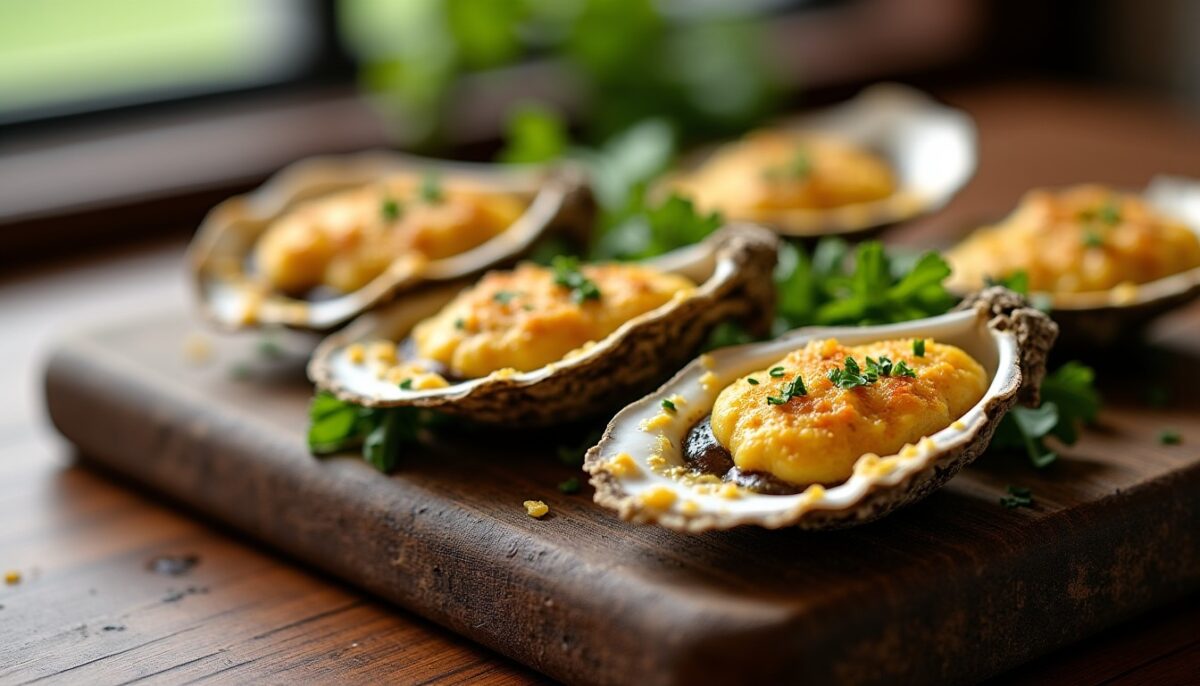 Huîtres gratinées au four : une recette facile et savoureuse au parmesan